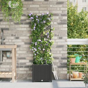 Lark Manor Garden Planters Polypropylene 40 X 40 Cm Black 142cm H x40cm W x 40cm D Lark Manor Garden Planters Polypropylene 40 X 40 Cm Black 142cm H x40cm W x 40cm D
