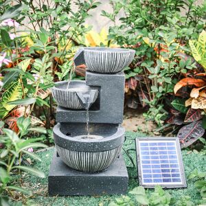 Hashtag Home Coffield Resin Solar Fountain with LED Light 46.5cm H X 28cm W X 26cm D Hashtag Home Coffield Resin Solar Fountain with LED Light 46.5cm H X 28cm W X 26cm D