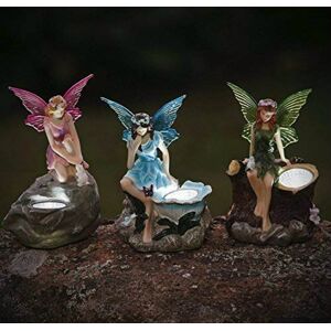 Dakota Fields 3 Piece Hallman Ceramic Fairy Garden Statue Set Pink 15cm H X 11cm W X 11cm D Dakota Fields 3 Piece Hallman Ceramic Fairy Garden Statue Set Pink 15cm H X 11cm W X 11cm D