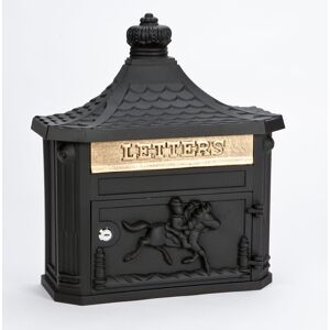 Astoria Grand Drishya Aluminium Wall Mounted Post Box Black Astoria Grand Drishya Aluminium Wall Mounted Post Box Black