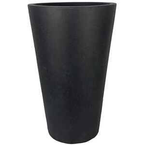 HORTICO Concrete Effect Tall Planter, Frostproof Outdoor Plant Pot, Tall Garden Planter with Drainage Holes, Tall Round Plant Pot Dark Grey 51cm H x 32cm W x 32cm D HORTICO Concrete Effect Tall Planter, Frostproof Outdoor Plant Pot, Tall Garden Planter with Drainage Holes, Tall Round Plant Pot Dark Grey 51cm H x 32cm W x 32cm D