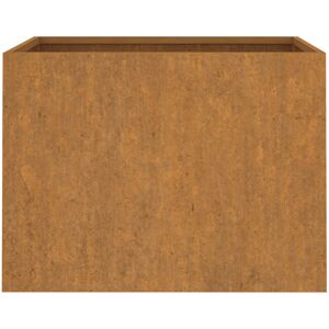 17 Stories Onua Metal Planter Box Rusty 46cm H x 62cm W x 47cm D 17 Stories Onua Metal Planter Box Rusty 46cm H x 62cm W x 47cm D
