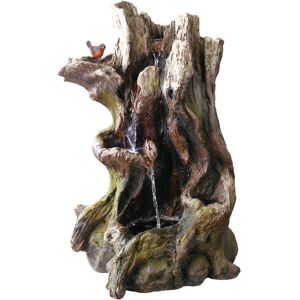Union Rustic Haversham Easy Fountain Willow Spills with Lights Mains Plugin Powered Water Feature Natural 67cm H X 42cm W X 33cm D Union Rustic Haversham Easy Fountain Willow Spills with Lights Mains Plugin Powered Water Feature Natural 67cm H X 42cm W X 33cm D