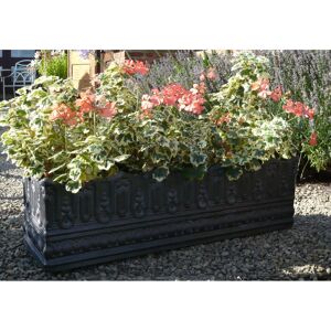 Dakota Fields Ball Fiberglass Window Box Planter 63.5cm H X 254cm W X 55.88cm D Dakota Fields Ball Fiberglass Window Box Planter 63.5cm H X 254cm W X 55.88cm D