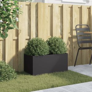 Latitude Run Planter Steel Black 29cm H x 62cm W x 30cm D Latitude Run Planter Steel Black 29cm H x 62cm W x 30cm D