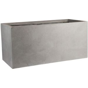HORTICO Frostproof, Concrete Effect Garden Planter Pot with Drainage Holes Grey 30cm H x 60cm W x 30cm D HORTICO Frostproof, Concrete Effect Garden Planter Pot with Drainage Holes Grey 30cm H x 60cm W x 30cm D