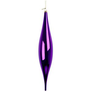 The Seasonal Aisle Finial Ornament Purple 33cm H x 6cm W The Seasonal Aisle Finial Ornament Purple 33cm H x 6cm W