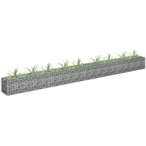 Dakota Fields Gabion raised bed galvanized steel 180 x 50 x 100cm 30cm H x 360cm W x 30cm D Dakota Fields Gabion raised bed galvanized steel 180 x 50 x 100cm 30cm H x 360cm W x 30cm D