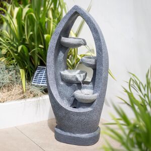 Ebern Designs Reygan Weather Resistant Fountain with Light Grey 78.5cm H X 35cm W X 22.2cm D Ebern Designs Reygan Weather Resistant Fountain with Light Grey 78.5cm H X 35cm W X 22.2cm D