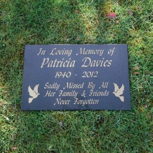 Happy Larry Personalised Granite Commemorative Plaque 60 X 30Cm Black 7cm H X 10cm W X 2cm D Happy Larry Personalised Granite Commemorative Plaque 60 X 30Cm Black 7cm H X 10cm W X 2cm D