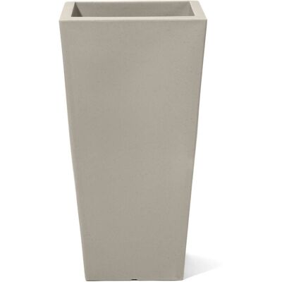 Step2 Tremont Large Gray Plastic Square Garden Pot - Planter Step2 Tremont Large Gray Plastic Square Garden Pot - Planter