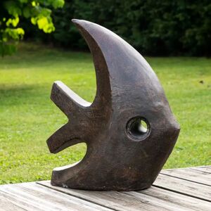 Longshore Tides Etta Fish Garden Statue brown 50.0 H x 40.0 W x 20.0 D cm