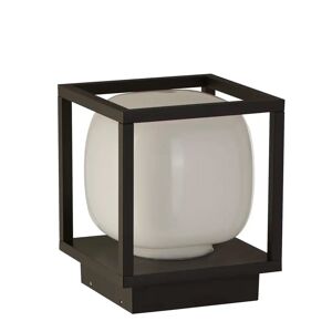 17 Stories Grippo Black 15Cm W Integrated LED Outdoor Semi Flush Mount black 15.0 H x 15.0 W x 18.0 D cm