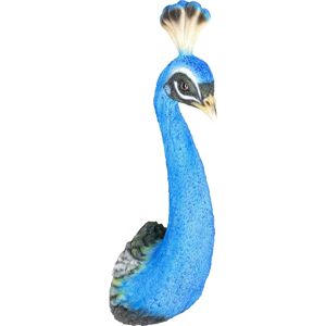 KARE Design Wall Decoration Peacock blue 68.0 H x 16.0 W x 22.0 D cm