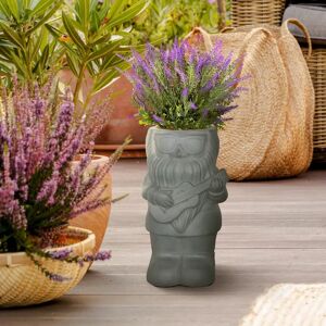 IDEALIST Garden Planter Gnome with a Guitar Outdoor Plant Pot L23 W21 H39 cm, 7L 39.0 H x 23.0 W x 21.0 D cm