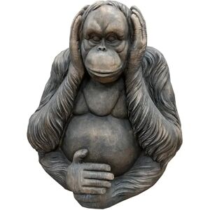 World Menagerie Hear No Evil Garden Orangutan Ornament brown 62.0 H x 55.0 W x 38.5 D cm