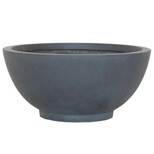 IDEALIST Dish Style Smooth Garden Bowl Planter, Outdoor Plant Pot gray 22.0 H x 55.5 W x 55.5 D cm