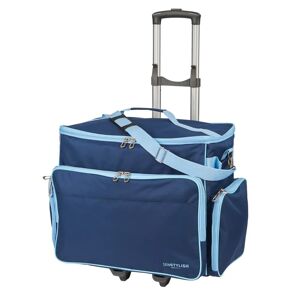 Sewing Online Sewing Machine Trolley Bag On Wheels, Navy   47 X 35 X 23Cm   Sewing Machine Storage For Janome/Brother/Singer/Bernina, Etc blue 47.0 H x 35.0 W x 23.0 D cm