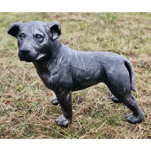 Dakota Fields Larae Effect Staffordshire Bull Terrier Puppy Dog Garden Ornament 40.0 H x 52.0 W x 26.0 D cm