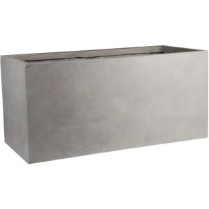 IDEALIST Contemporary Trough Garden Planter, Concrete Light Outdoor Plant Pot gray 20.5 H x 50.0 W x 20.0 D cm