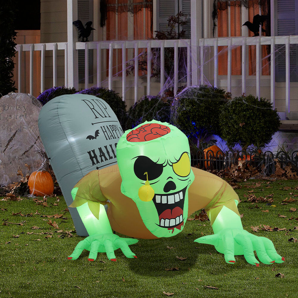 The Seasonal Aisle Majoch Outdoor Halloween Decoration Green/Grey/Brown 150cm H