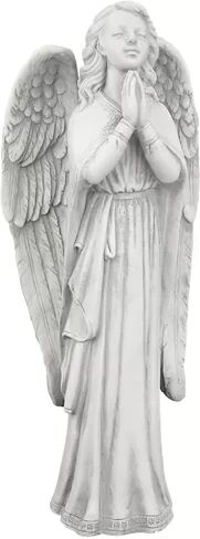 Design Toscano Divine Guidance Praying Angel Statue Design Toscano Size: 34cm H x 14cm W x 9cm D  - Size: 15cm H X 7cm W X 8cm D