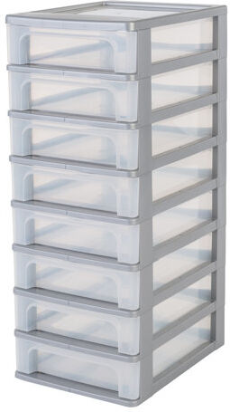 IRIS Plastic Organiser Boxes IRIS Colour: Silver Extra Large IRIS Plastic Organiser Boxes IRIS Colour: Silver Extra Large