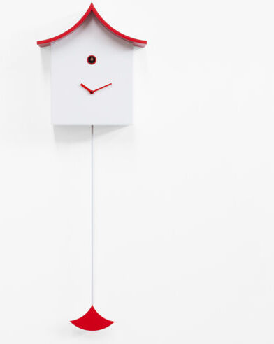 Ebern Designs Hillsborough Cuckoo Wall Clock Ebern Designs Colour: White and Red  - Size: 250cm x 380cm Ebern Designs Hillsborough Cuckoo Wall Clock Ebern Designs Colour: White and Red  - Size: 250cm x 380cm