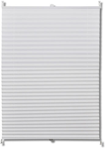 Symple Stuff Blackout Pleated Blind Symple Stuff Size: 100cm L x 80cm W, Colour: White  - Size: Medium Symple Stuff Blackout Pleated Blind Symple Stuff Size: 100cm L x 80cm W, Colour: White  - Size: Medium