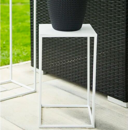 Dakota Fields Bensonhurst Plant Stand Dakota Fields Colour: White, Size: 70cm H x 24cm W x 24cm D  - Size: 84cm H x 59.4cm W x 3cm D Dakota Fields Bensonhurst Plant Stand Dakota Fields Colour: White, Size: 70cm H x 24cm W x 24cm D  - Size: 84cm H x 59.4cm W x 3cm D