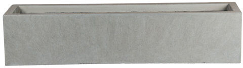 Zipcode Design Contemporary Smooth Stone Window Box Planter Zipcode Design Colour: Grey, Size: 17 cm H x 80 cm W x 17.5 cm D  - Size: 22cm H X 32cm W Zipcode Design Contemporary Smooth Stone Window Box Planter Zipcode Design Colour: Grey, Size: 17 cm H x 80 cm W x 17.5 cm D  - Size: 22cm H X 32cm W