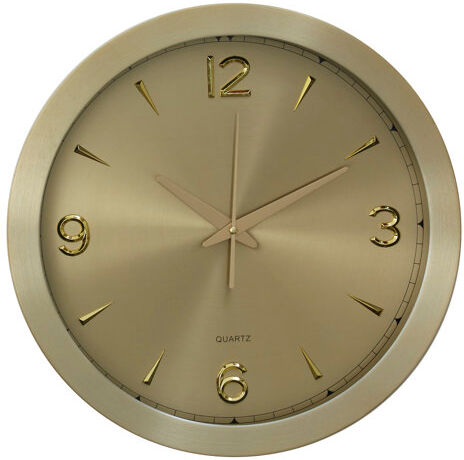 Metro Kaat Wall Clock Metro Lane Colour: Gold  - Size: 85cm H X 54cm W X 51cm D Metro Kaat Wall Clock Metro Lane Colour: Gold  - Size: 85cm H X 54cm W X 51cm D