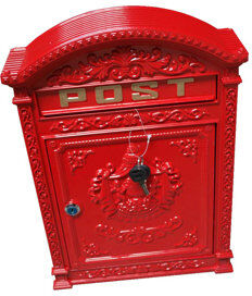 ClassicLiving Carrickfergus Locking Wall Mounted Letter Box ClassicLiving Colour: Red  - Size: 44cm H X 31cm W X 9cm D ClassicLiving Carrickfergus Locking Wall Mounted Letter Box ClassicLiving Colour: Red  - Size: 44cm H X 31cm W X 9cm D