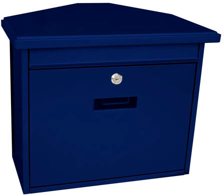 Dakota Fields Ramirez 20.5cm x 34.5cm Steel Locking Wall Mounted Letter Box Dakota Fields Colour: Blue Dakota Fields Ramirez 20.5cm x 34.5cm Steel Locking Wall Mounted Letter Box Dakota Fields Colour: Blue