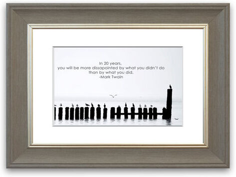 East Urban Home 'Mark Twain Dissapointed Cornwall Famous Quotes' Framed Typographic Print East Urban Home Size: 93 cm H x 70 cm W, Frame Options: Grey  - Size: 50 cm H x 70 cm W East Urban Home 'Mark Twain Dissapointed Cornwall Famous Quotes' Framed Typographic Print East Urban Home Size: 93 cm H x 70 cm W, Frame Options: Grey  - Size: 50 cm H x 70 cm W