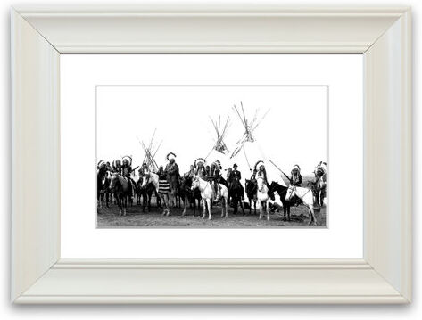 East Urban Home 'Native American Indians' - Picture Frame Photograph Print on Paper East Urban Home Size: 93cm H x 126cm W x 1cm D, Frame Option: Matte White  - Size: 70cm H x 93cm W x 1cm D East Urban Home 'Native American Indians' - Picture Frame Photograph Print on Paper East Urban Home Size: 93cm H x 126cm W x 1cm D, Frame Option: Matte White  - Size: 70cm H x 93cm W x 1cm D