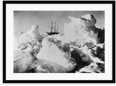 Breakwater Bay Ernest Shackleton's Ship Endurance Trapped in Ice - Graphic Art Print Breakwater Bay Format: Framed Paper, Size: 50 cm H x 70 cm W x 2.3 cm D  - Size: 70 cm H x 100 cm W x 2.3 cm D