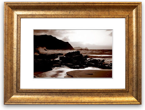 East Urban Home 'Chocolate Path to the Ocean' - Picture Frame Photograph Print on Paper East Urban Home Size: 50cm H x 70cm W x 1cm D, Frame Option: Gold  - Size: 50cm H x 70cm W x 1cm D East Urban Home 'Chocolate Path to the Ocean' - Picture Frame Photograph Print on Paper East Urban Home Size: 50cm H x 70cm W x 1cm D, Frame Option: Gold  - Size: 50cm H x 70cm W x 1cm D