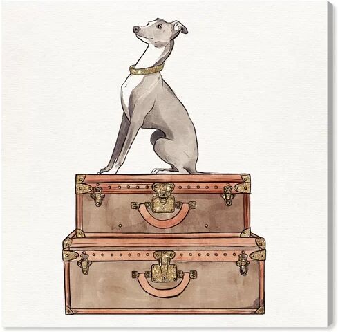East Urban Home 'Luxury Greyhound' Painting on Wrapped Canvas East Urban Home Size: 50.8 cm H x 50.8 cm W x 3.8 cm D  - Size: Small East Urban Home 'Luxury Greyhound' Painting on Wrapped Canvas East Urban Home Size: 50.8 cm H x 50.8 cm W x 3.8 cm D  - Size: Small