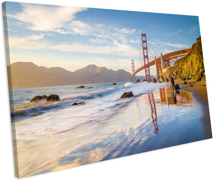 Latitude Run 'Golden Gate Bridge Landscape City' Photograph on Canvas Latitude Run Size: 55 cm H x 75 cm W  - Size: Medium Latitude Run 'Golden Gate Bridge Landscape City' Photograph on Canvas Latitude Run Size: 55 cm H x 75 cm W  - Size: Medium