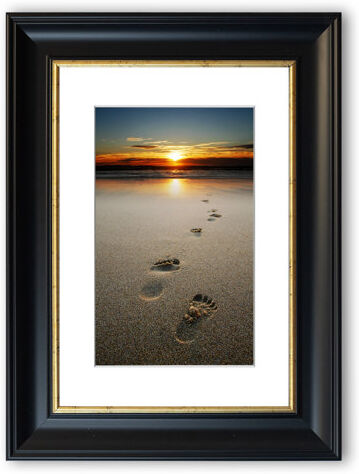 East Urban Home Footsteps of Time - Picture Frame Photograph Print on Paper East Urban Home Size: 126 cm H x 93cm W, Frame Options: Black  - Size: 126 cm H x 93cm W East Urban Home Footsteps of Time - Picture Frame Photograph Print on Paper East Urban Home Size: 126 cm H x 93cm W, Frame Options: Black  - Size: 126 cm H x 93cm W