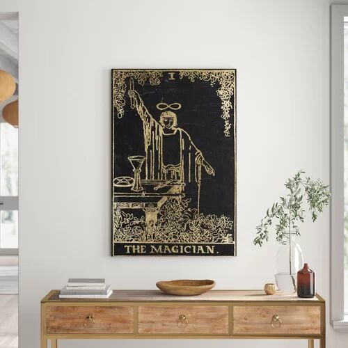 East Urban Home 'The Magician Tarot' Graphic Art on Canvas East Urban Home Size: 61cm H x 40.6cm W  - Size: Mini (Under 40cm High) East Urban Home 'The Magician Tarot' Graphic Art on Canvas East Urban Home Size: 61cm H x 40.6cm W  - Size: Mini (Under 40cm High)