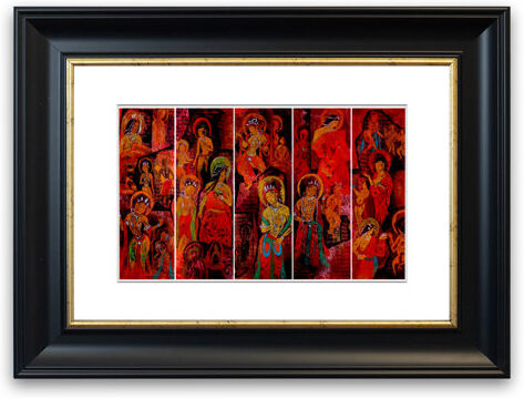East Urban Home 'Tibetan Women' Framed Graphic Art East Urban Home Size: 50 cm H x 70 cm W, Frame Options: Black  - Size: 126 cm H x 93 cm W East Urban Home 'Tibetan Women' Framed Graphic Art East Urban Home Size: 50 cm H x 70 cm W, Frame Options: Black  - Size: 126 cm H x 93 cm W