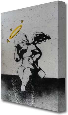 East Urban Home 'Drinking Cherub' Painting Print on Canvas East Urban Home Size: 121.9 cm H x 81.3 cm W  - Size: 101.6 cm H x 142.2 cm W