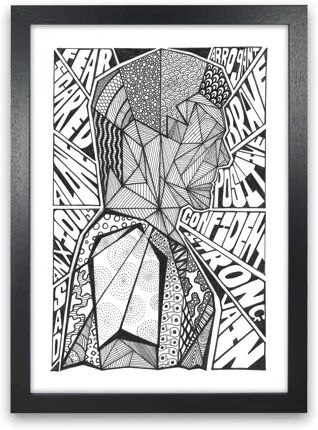 Brayden Studio Man - Graphic Art Print on Paper Brayden Studio Frame Option: Black Framed, Size: 59cm H x 42cm W x 1cm D  - Size: Rectangular 240 x 340cm