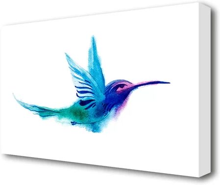 East Urban Home 'Elegant Rainbow Bird Wildlife' Painting Print on Canvas East Urban Home Size: 101.6 cm H x 142.2 cm W  - Size: 101.6 cm H x 142.2 cm W