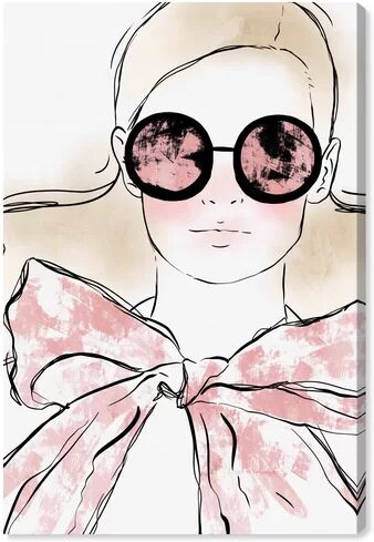 East Urban Home 'Girl Sunglasses Look' Graphic Art on Wrapped Canvas East Urban Home Size: 91.4 cm H x 61 cm W  - Size: 38.1 cm H x 25.4 cm W