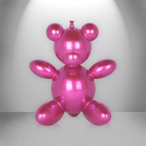 East Urban Home Bear Balloon Figurine East Urban Home Size: 25cm H x 20cm W x 15cm D, Finish: Pink  - Size: 22cm H x 17cm W x 58cm D East Urban Home Bear Balloon Figurine East Urban Home Size: 25cm H x 20cm W x 15cm D, Finish: Pink  - Size: 22cm H x 17cm W x 58cm D