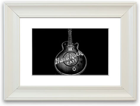 East Urban Home 'Hard Rock Cafe Las Vegas' Framed Graphic Art East Urban Home Size: 93 cm H x 126 cm W, Frame Options: White  - Size: 50 cm H x 70 cm W East Urban Home 'Hard Rock Cafe Las Vegas' Framed Graphic Art East Urban Home Size: 93 cm H x 126 cm W, Frame Options: White  - Size: 50 cm H x 70 cm W