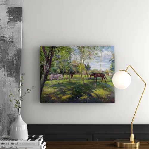 East Urban Home In the Rectory Paddock, 1993 - Wrapped Canvas Art Print East Urban Home Size: Extra Large  - Size: 84.1 cm H x 59.4 cm W x 5 cm D